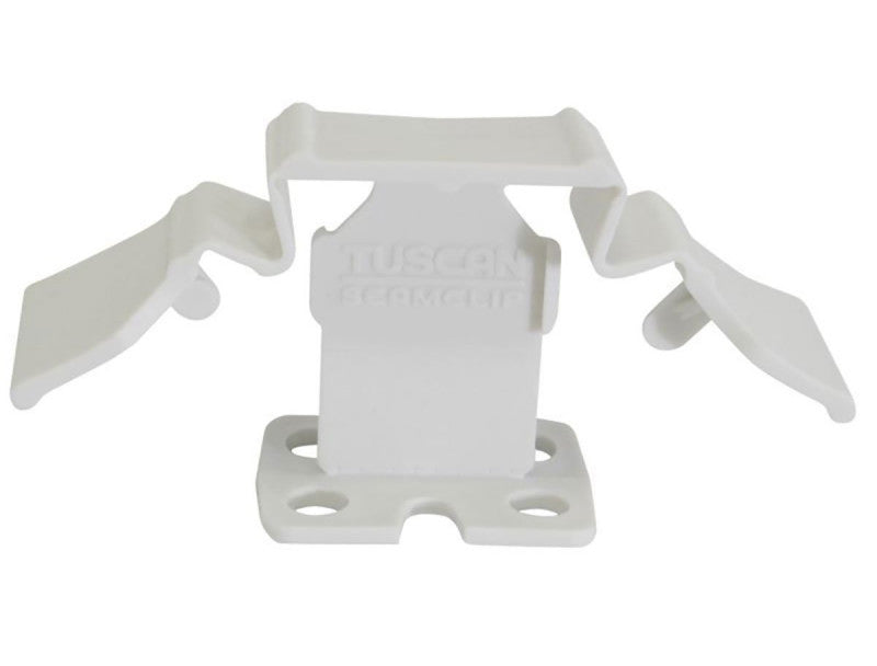 White Tuscan SeamClip® - For gauged tiles 1/8" to less than 1/4" thick. (3mm to 6mm) Grout Size: 1/32" (.80mm)