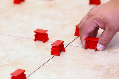 Tuscan Red SeamClip® -  For gauged tiles 3/8" to less than 1/2" thick (9.5mm to 12mm) Grout Size: 1/32'' (.80mm)